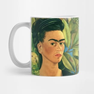 Self Portrait with Bonito by Frida Kahlo Mug